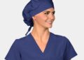 Navy Scrub Caps